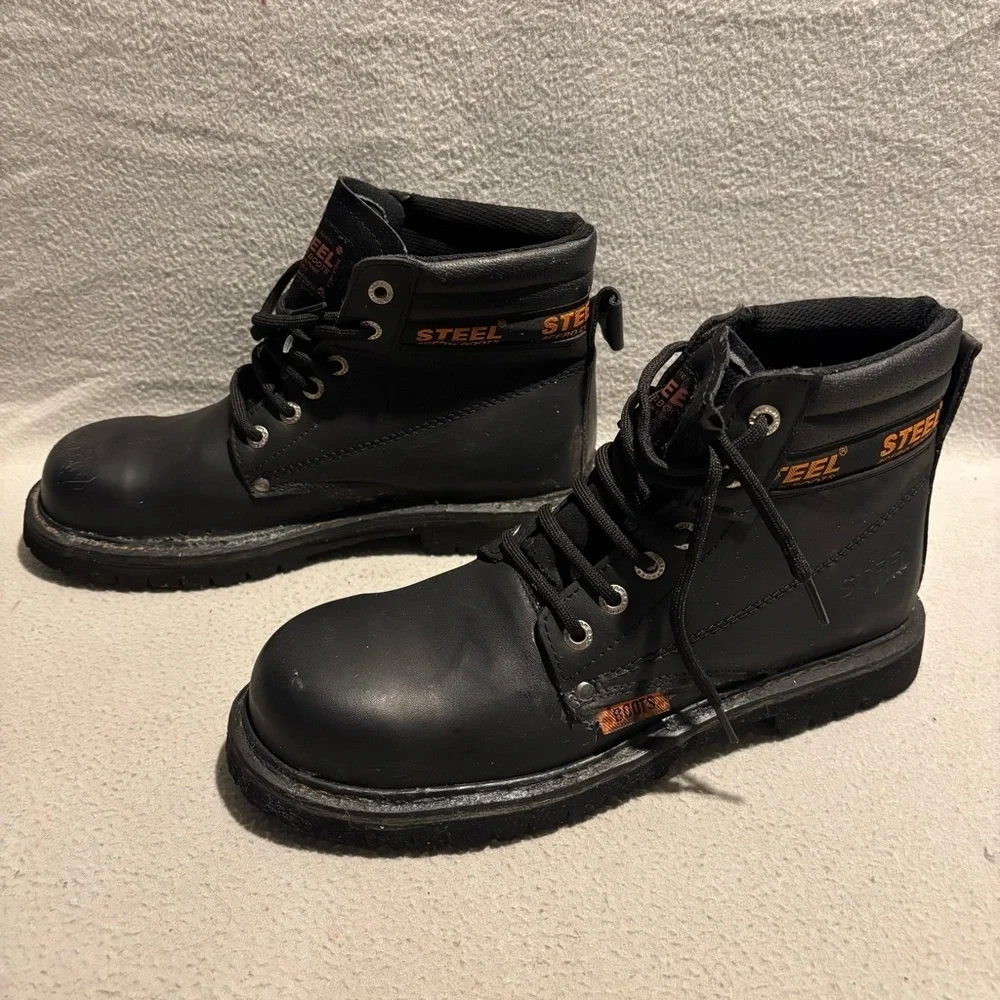 Steel Acero boots black made in Mexico size 28